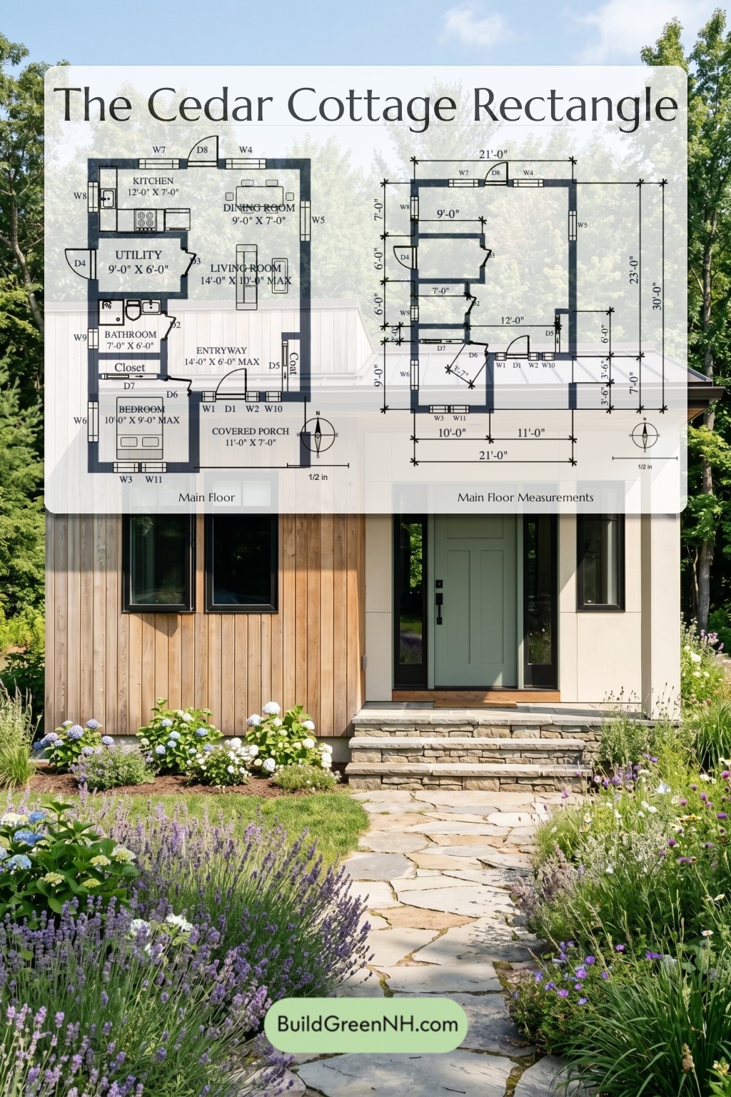 Cedar Cottage Rectangle Floor Plan