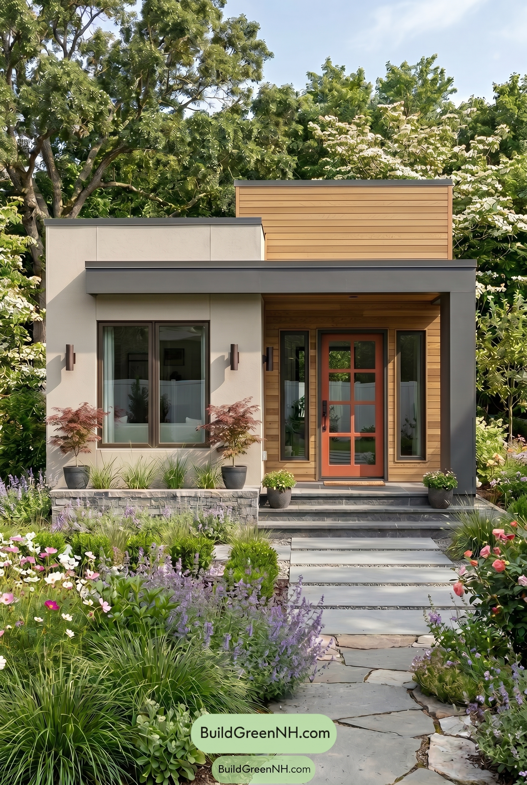 Small Modern Light Grey Exterior Color Scheme: Warm Grey Ember