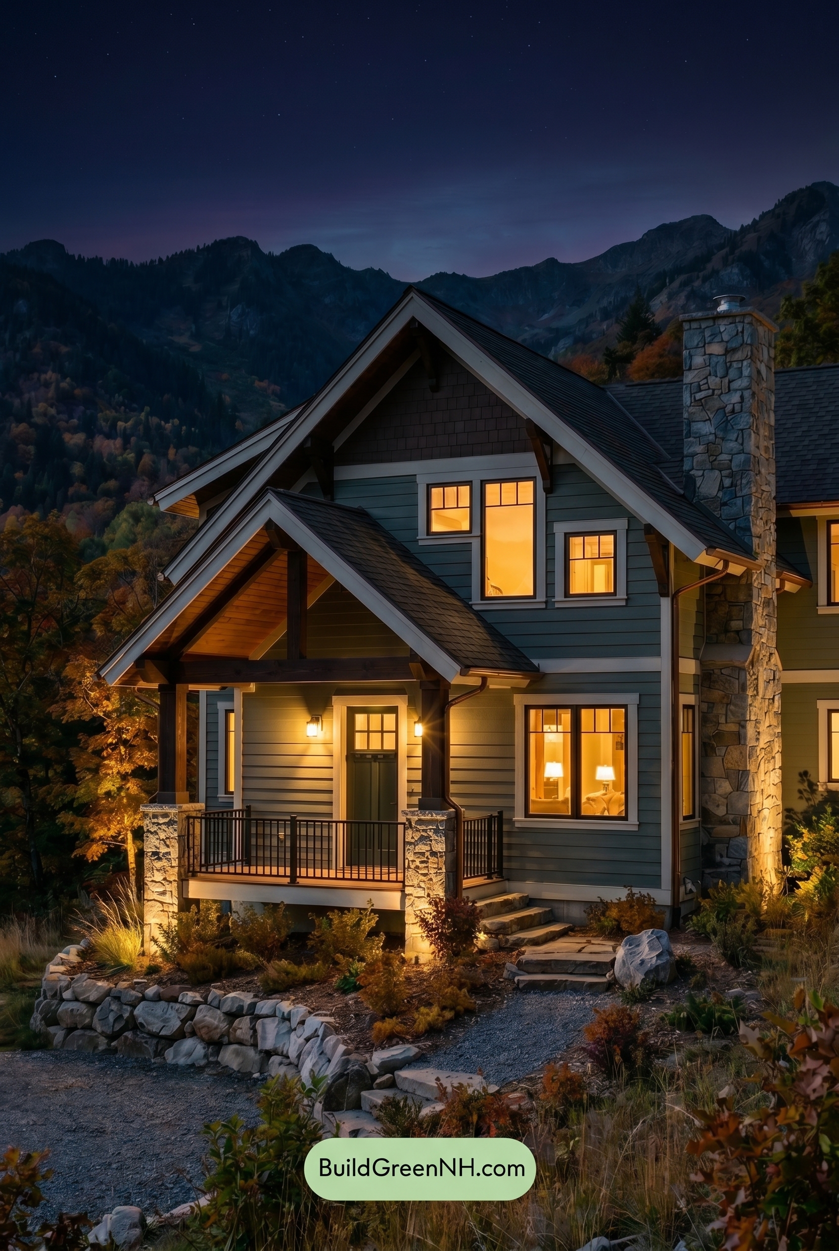 : Summit Porch Glow - Nighttime