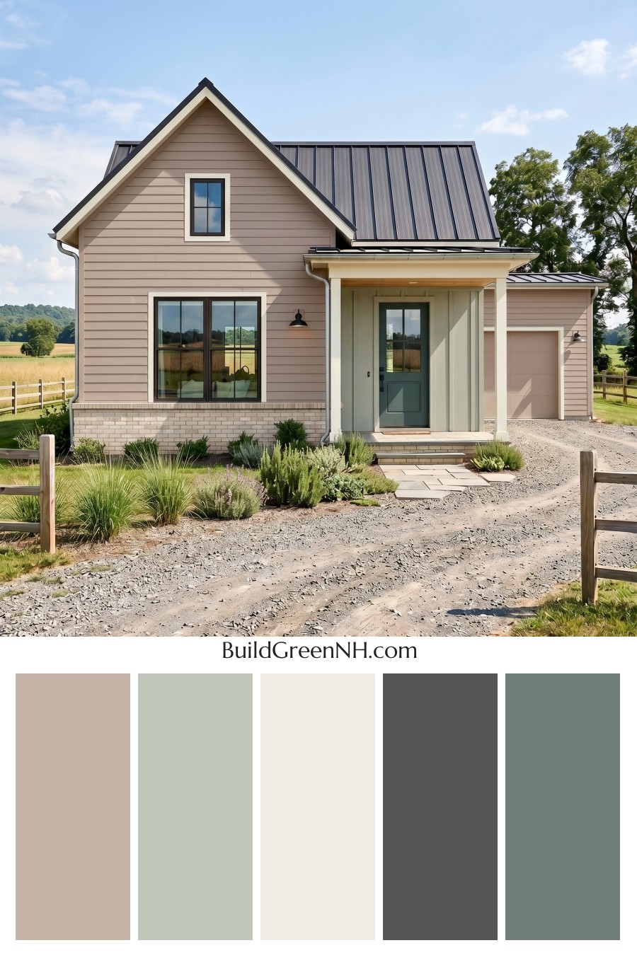 Taupe House Exterior Color Scheme: Clay Taupe Retreat