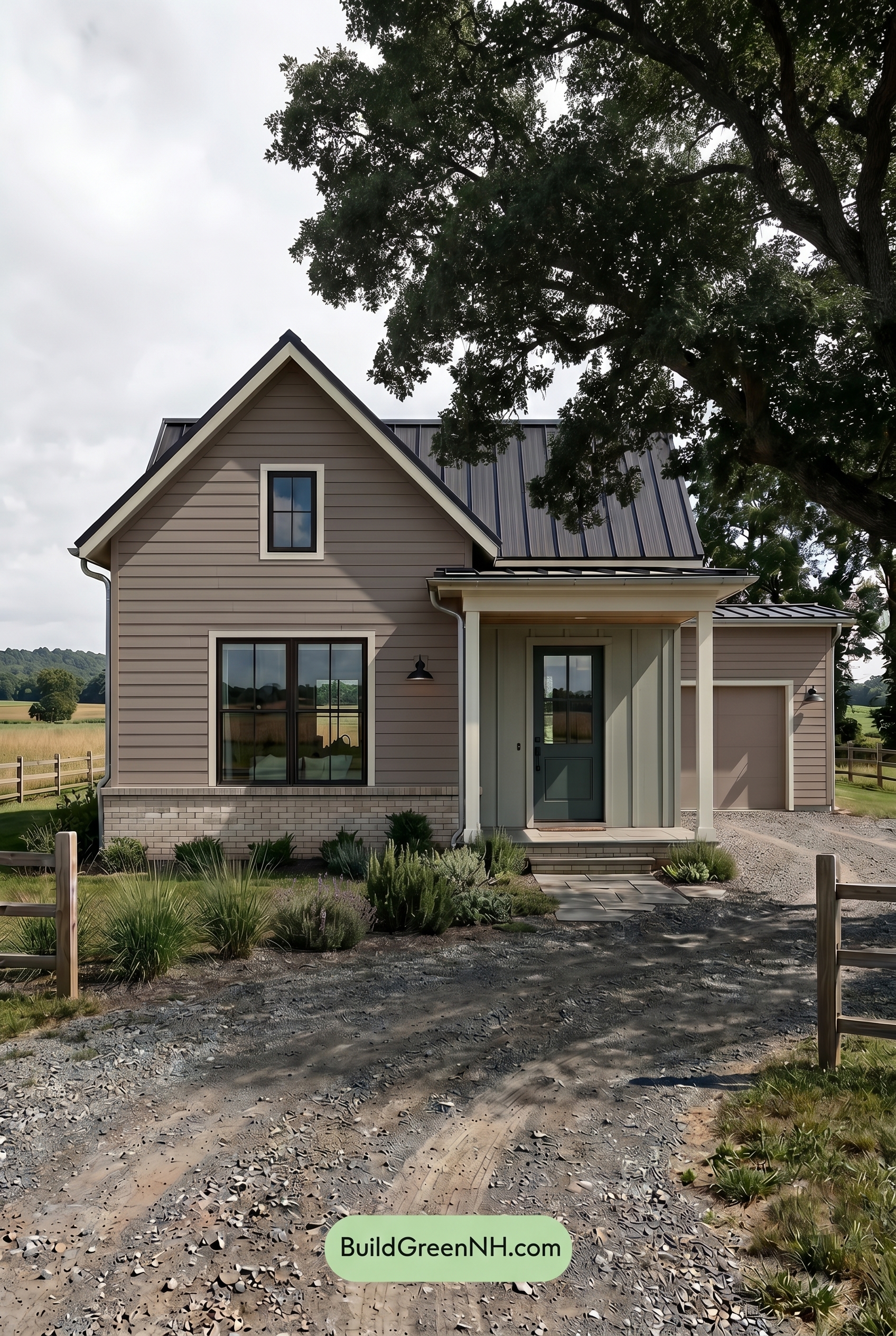 Taupe House Exterior Color Scheme: Clay Taupe Retreat - Shade