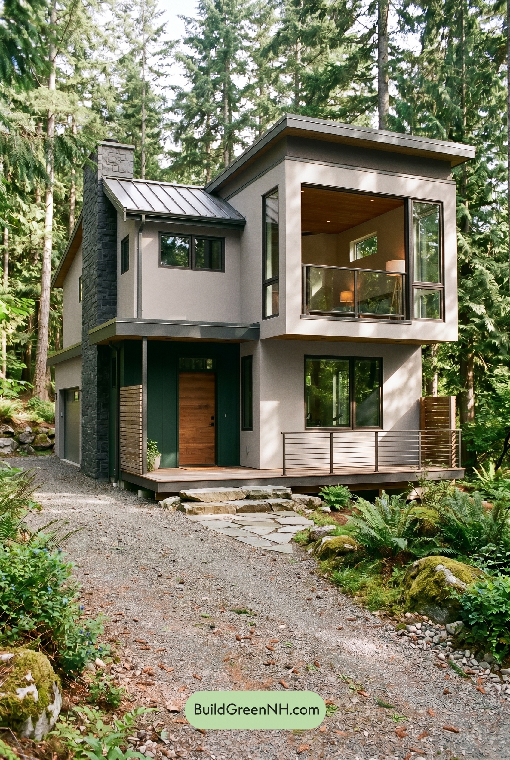 Taupe House Exterior Color Scheme: Cool Taupe Stillness