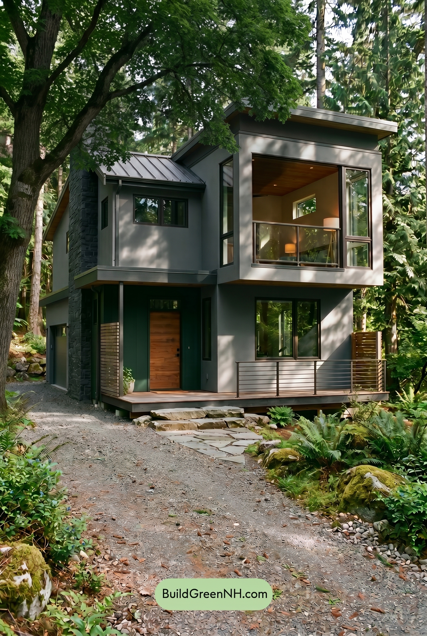 Taupe House Exterior Color Scheme: Cool Taupe Stillness - Shade