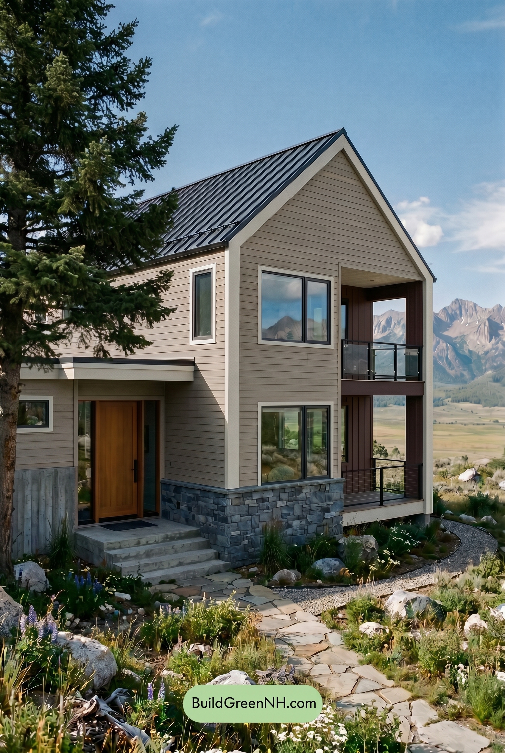 Taupe House Exterior Color Scheme: Dusty Taupe Summit - Shade