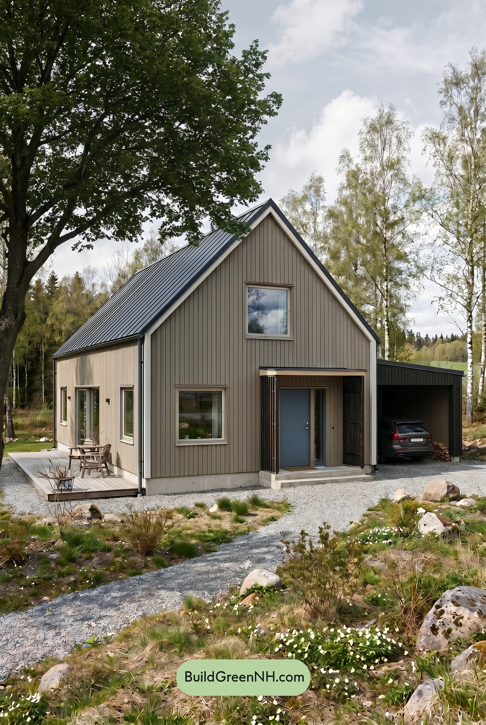 Taupe House Exterior Color Scheme: Pale Taupe North - Shade