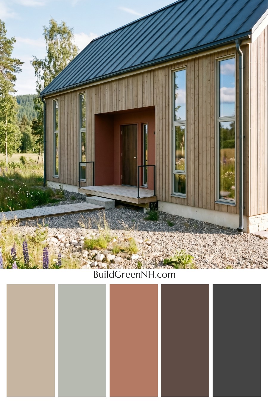 Taupe House Exterior Color Scheme: Soft Taupe Fields