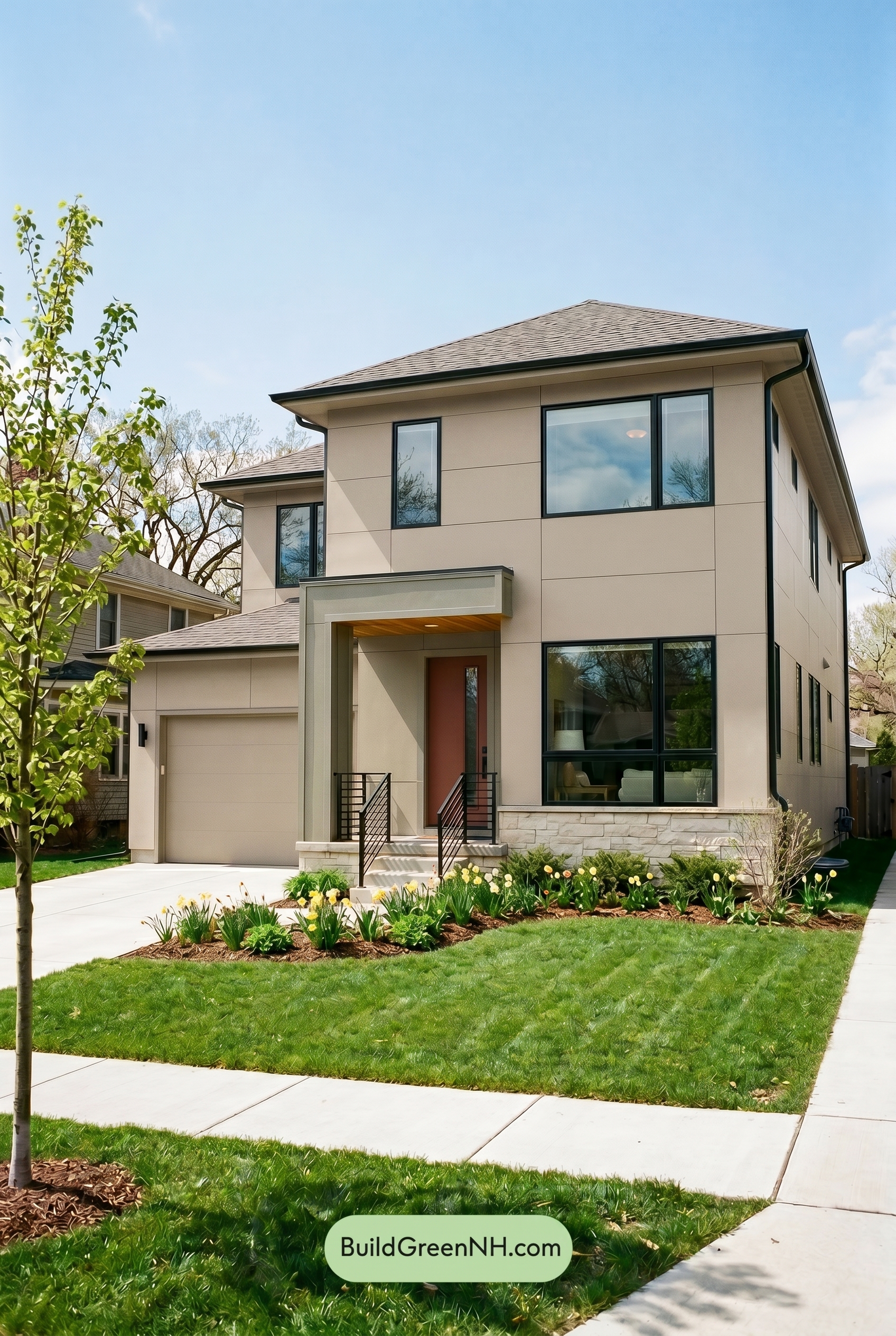 Taupe House Exterior Color Scheme: Warm Taupe Welcome