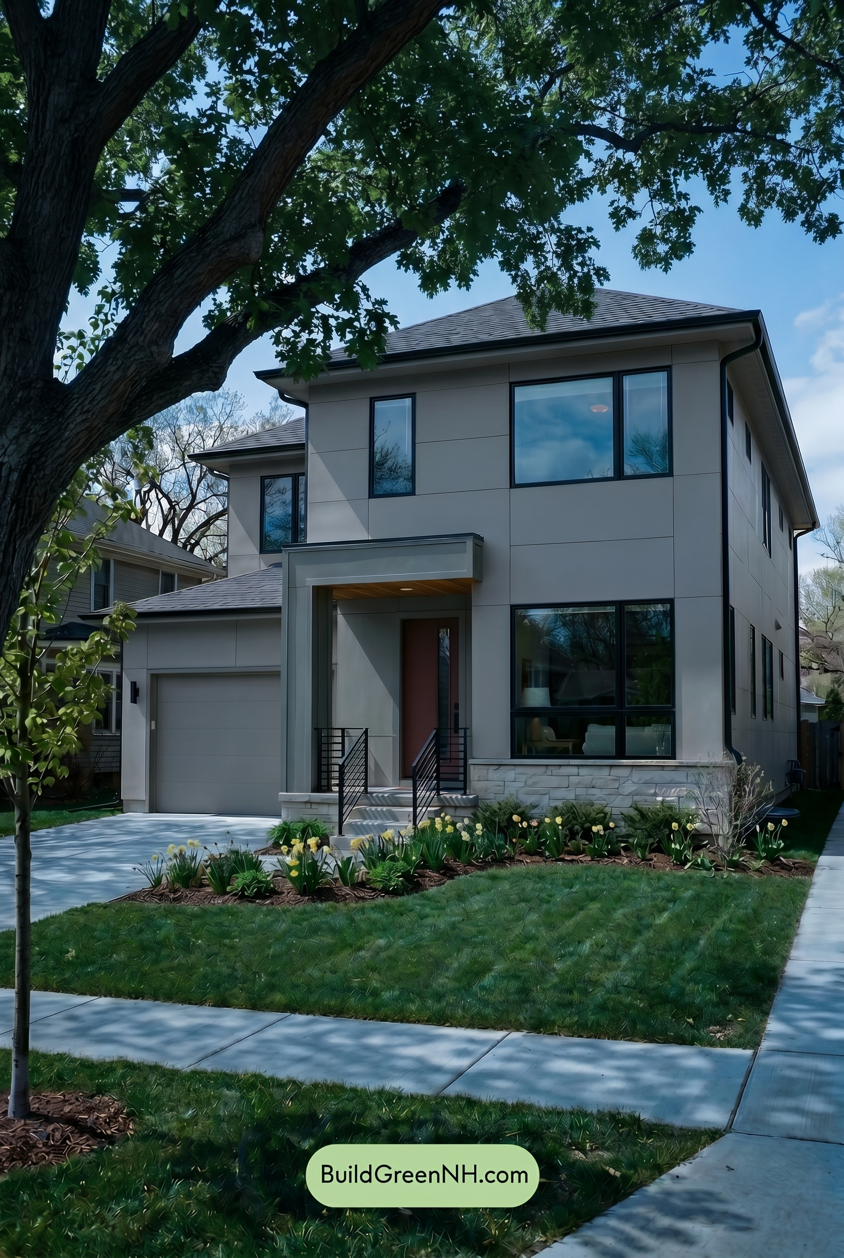 Taupe House Exterior Color Scheme: Warm Taupe Welcome - Shade