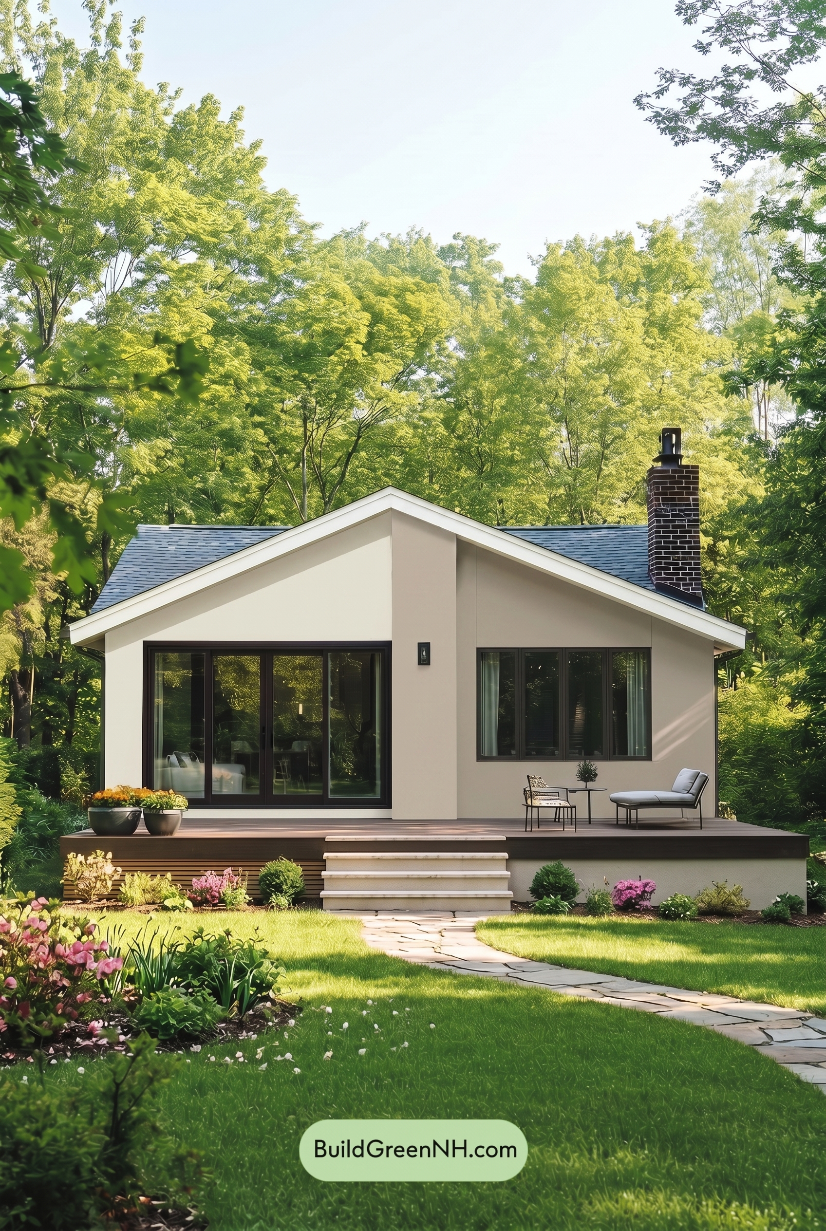 Warm White House Exterior Color Scheme: Pearl Taupe Haven
