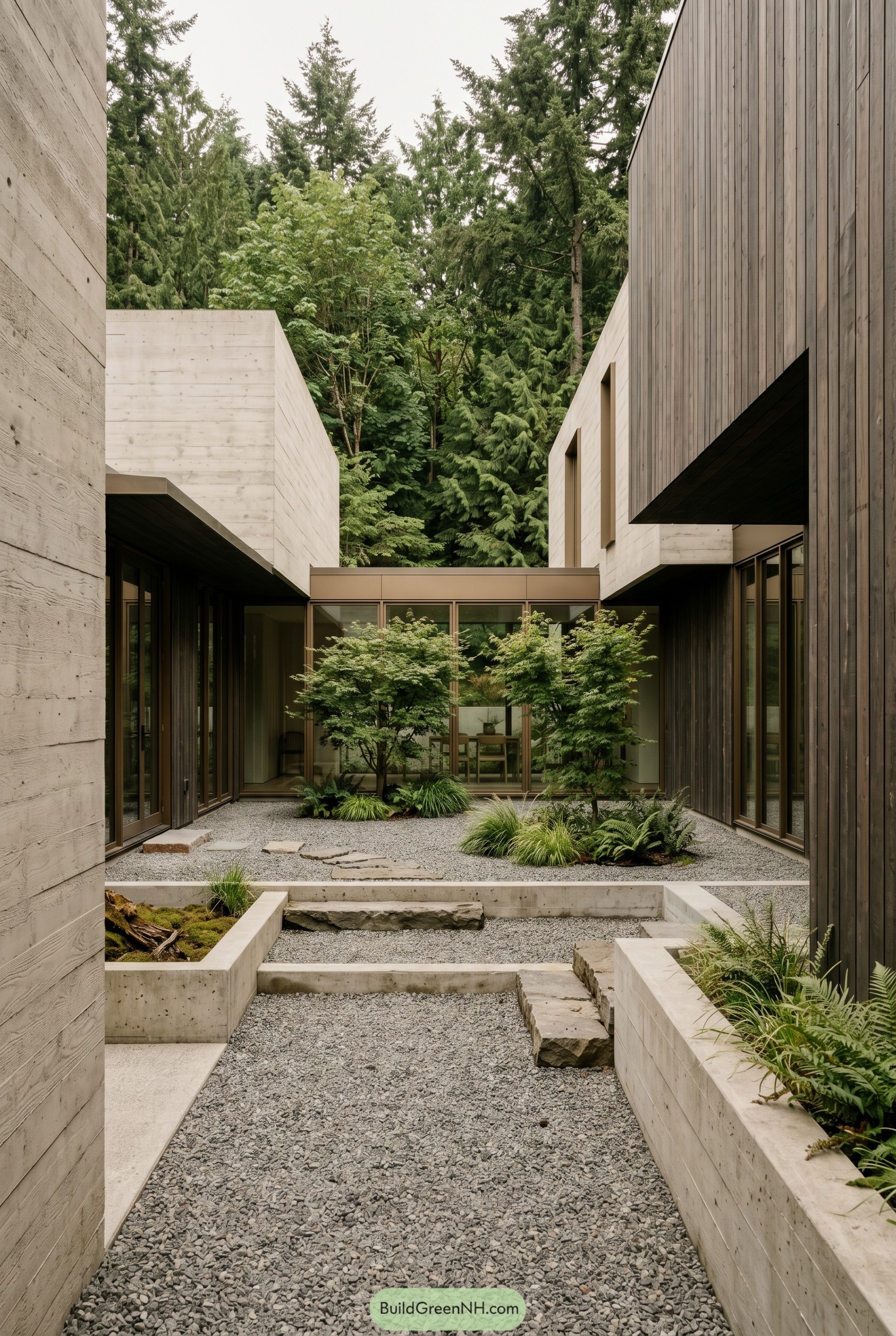 15 Stunning Wood and Concrete Modern Houses