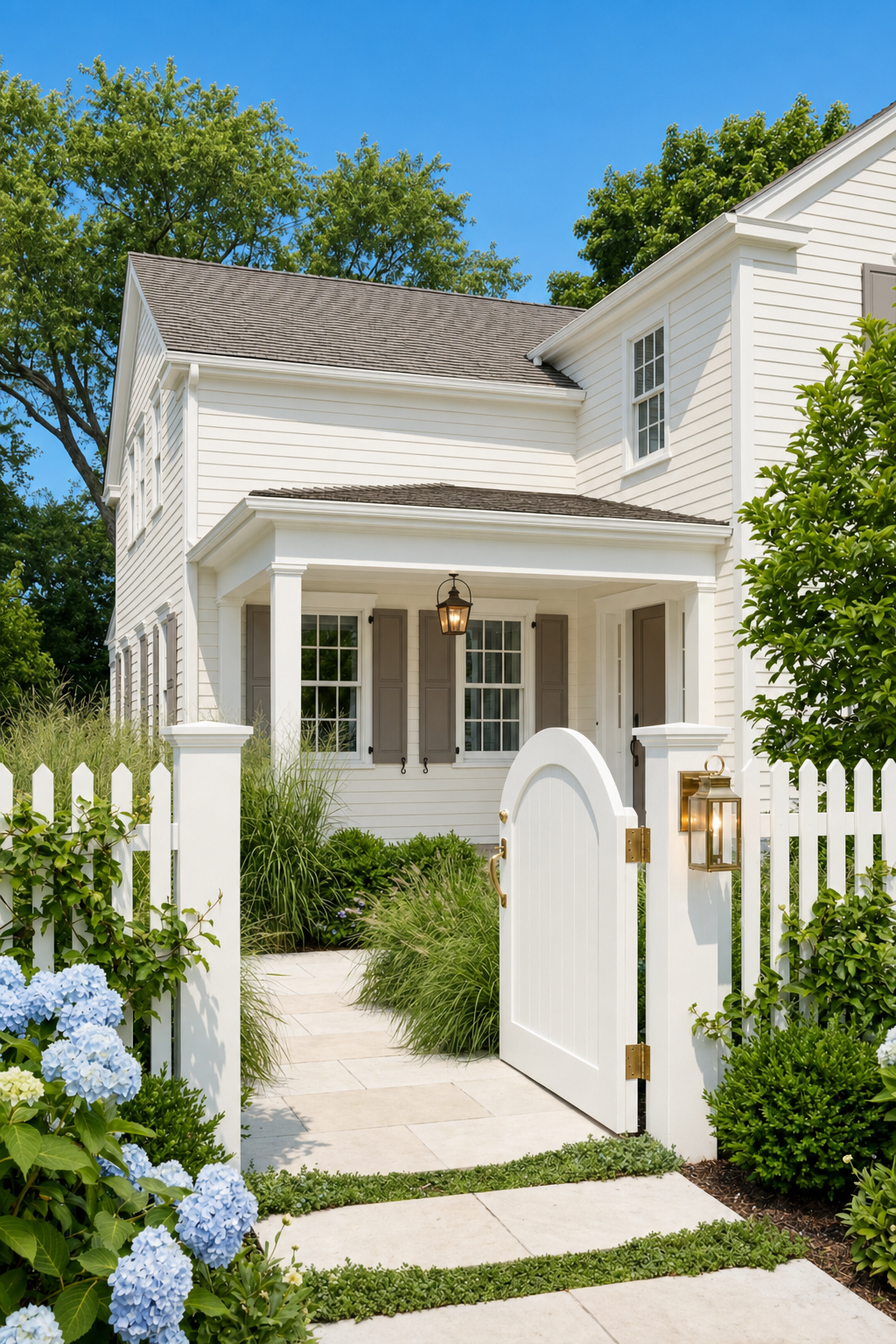 Classic Coastal White Exterior Color Scheme: Classic Coastal White