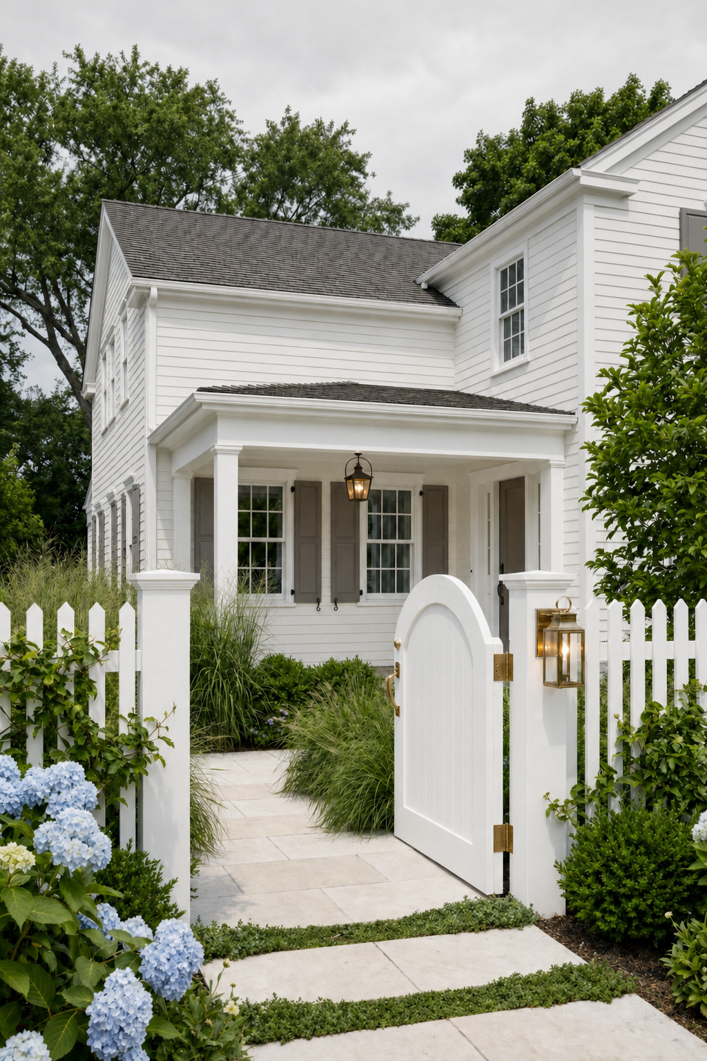 Classic Coastal White Exterior Color Scheme: Classic Coastal White - Overcast