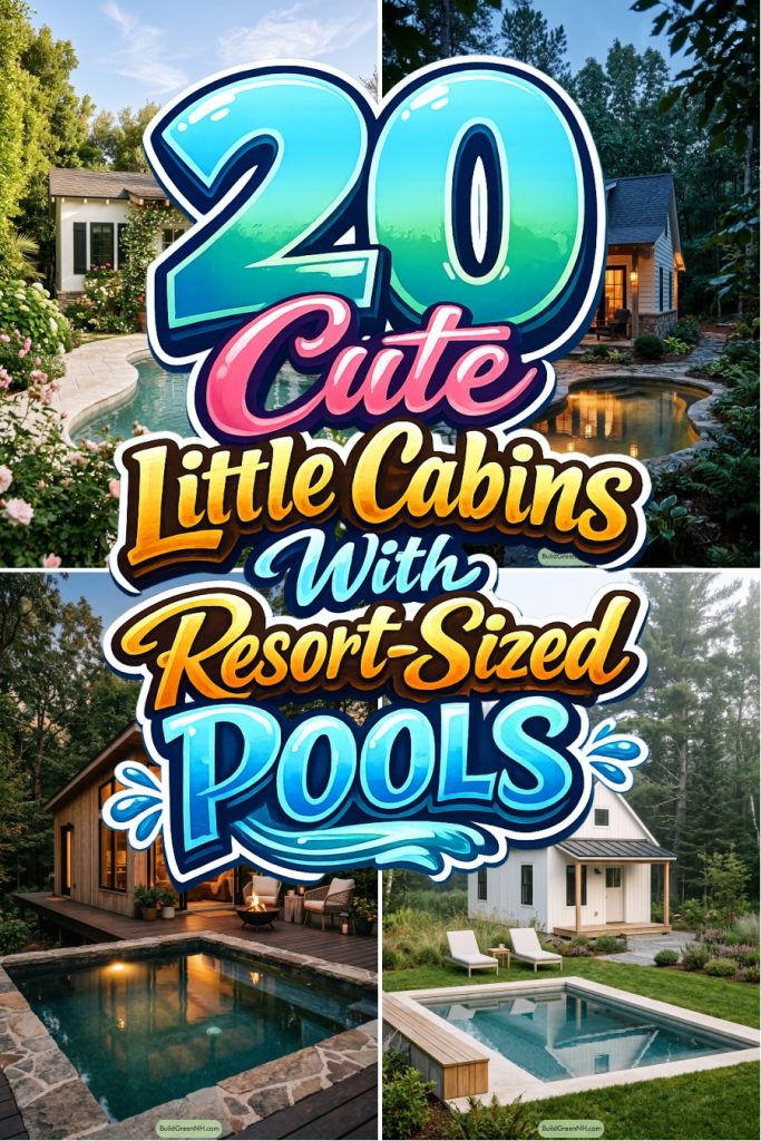20 Cute Little Cabins With Resort-Sized Pools