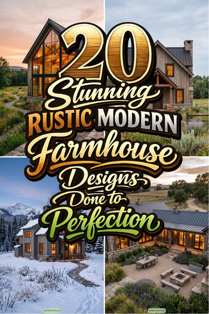 20 Stunning Rustic Modern Farmhouse Designs Done to Perfection