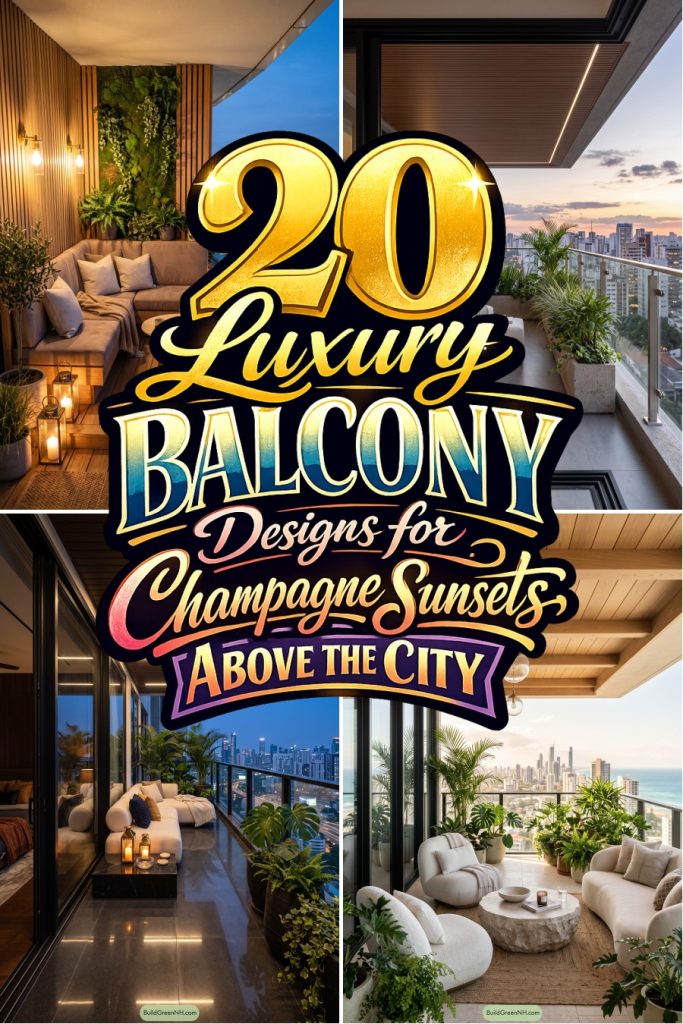 20 Luxury Balcony Designs for Champagne Sunsets Above the City