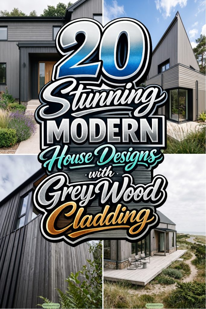 20 Stunning Modern House Designs with Grey Wood Cladding