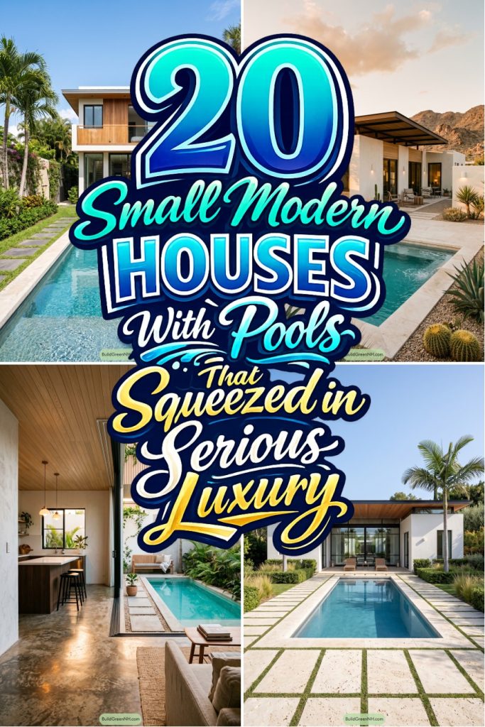 20 Small Modern Houses With Pools That Squeezed in Serious Luxury