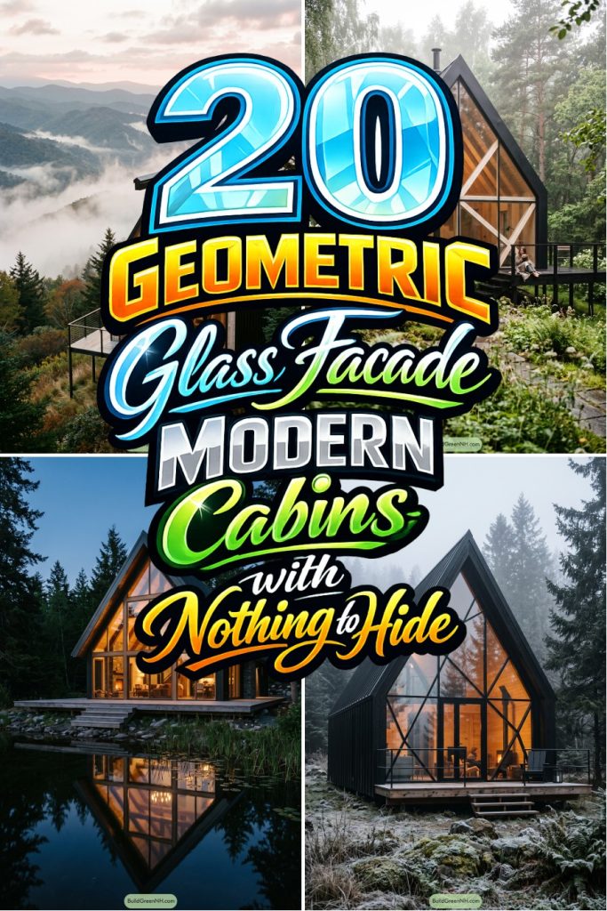20 Geometric Glass Facade Modern Cabins with Nothing to Hide