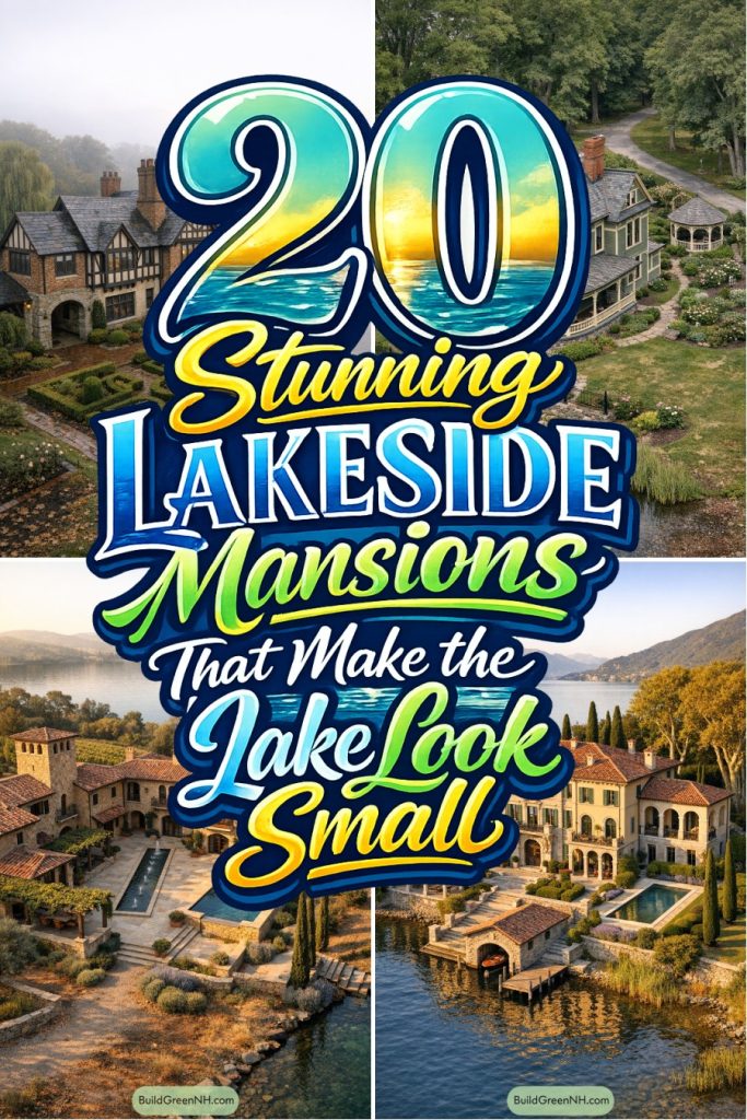 20 Stunning Lakeside Mansions That Make the Lake Look Small