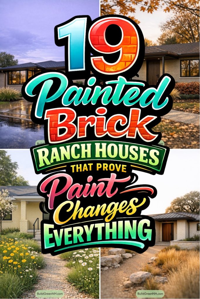 19 Painted Brick Ranch Houses That Prove Paint Changes Everything