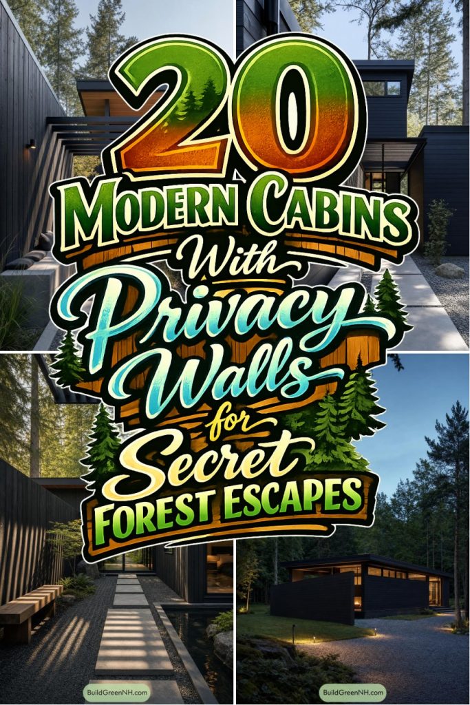 20 Modern Cabins With Privacy Walls for Secret Forest Escapes