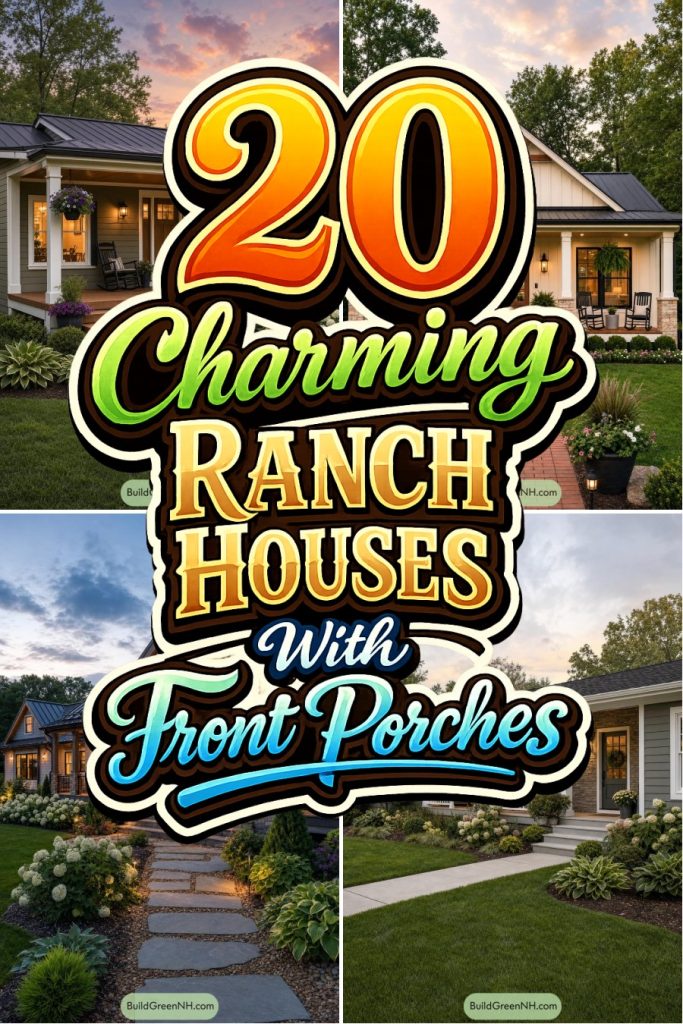 20 Charming Ranch Houses With Front Porches