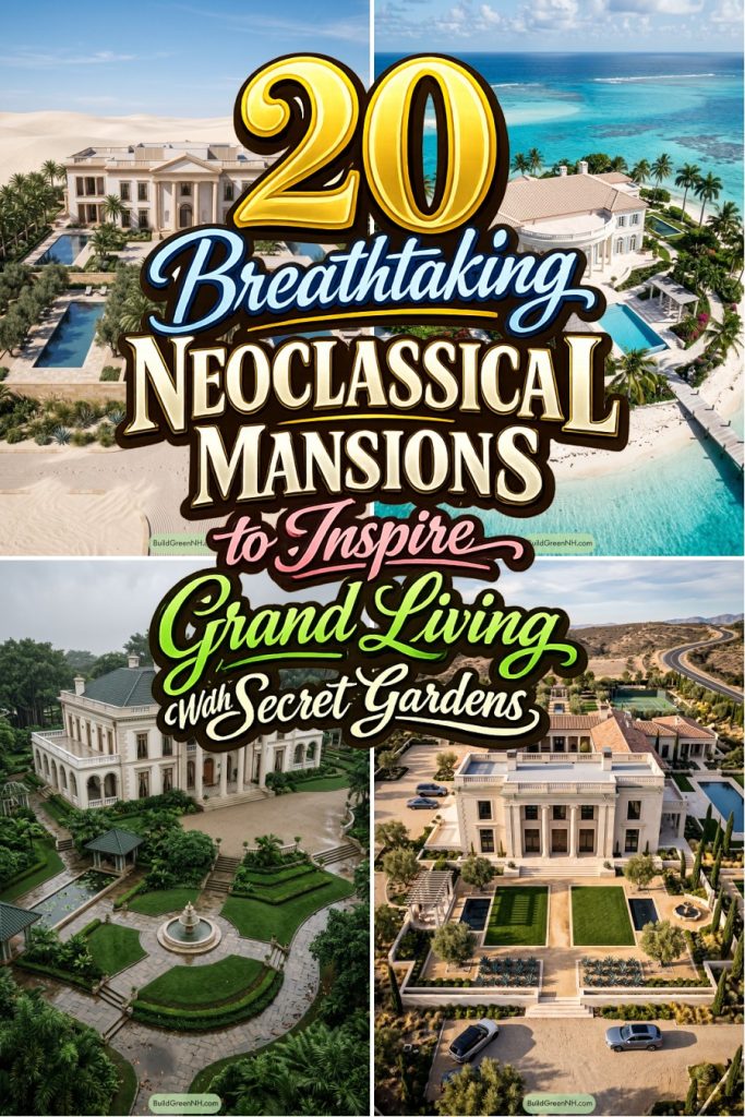 20 Breathtaking Neoclassical Mansions to Inspire Grand Living With Secret Gardens