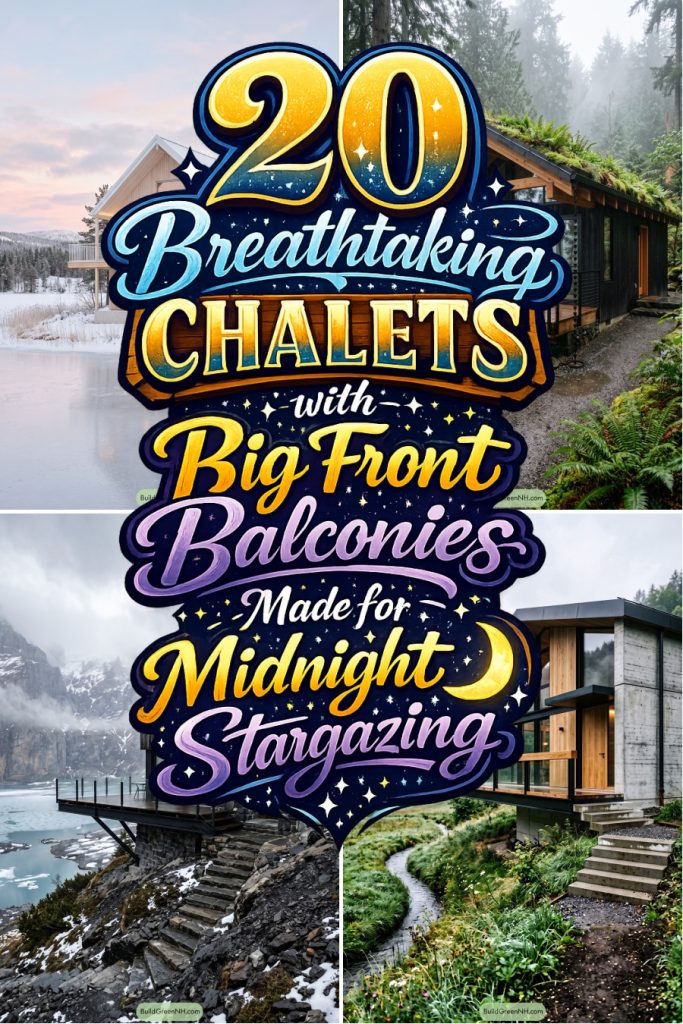 20 Breathtaking Chalets with Big Front Balconies Made for Midnight Stargazing