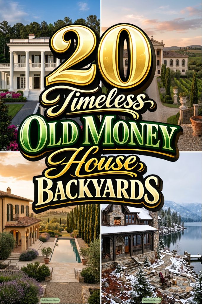20 Timeless Old Money House Backyards