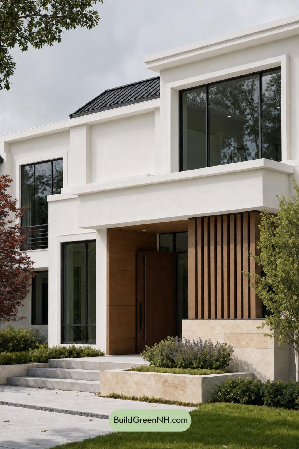 Cream Color House Exterior Paint Scheme: Ivory Ember - Overcast