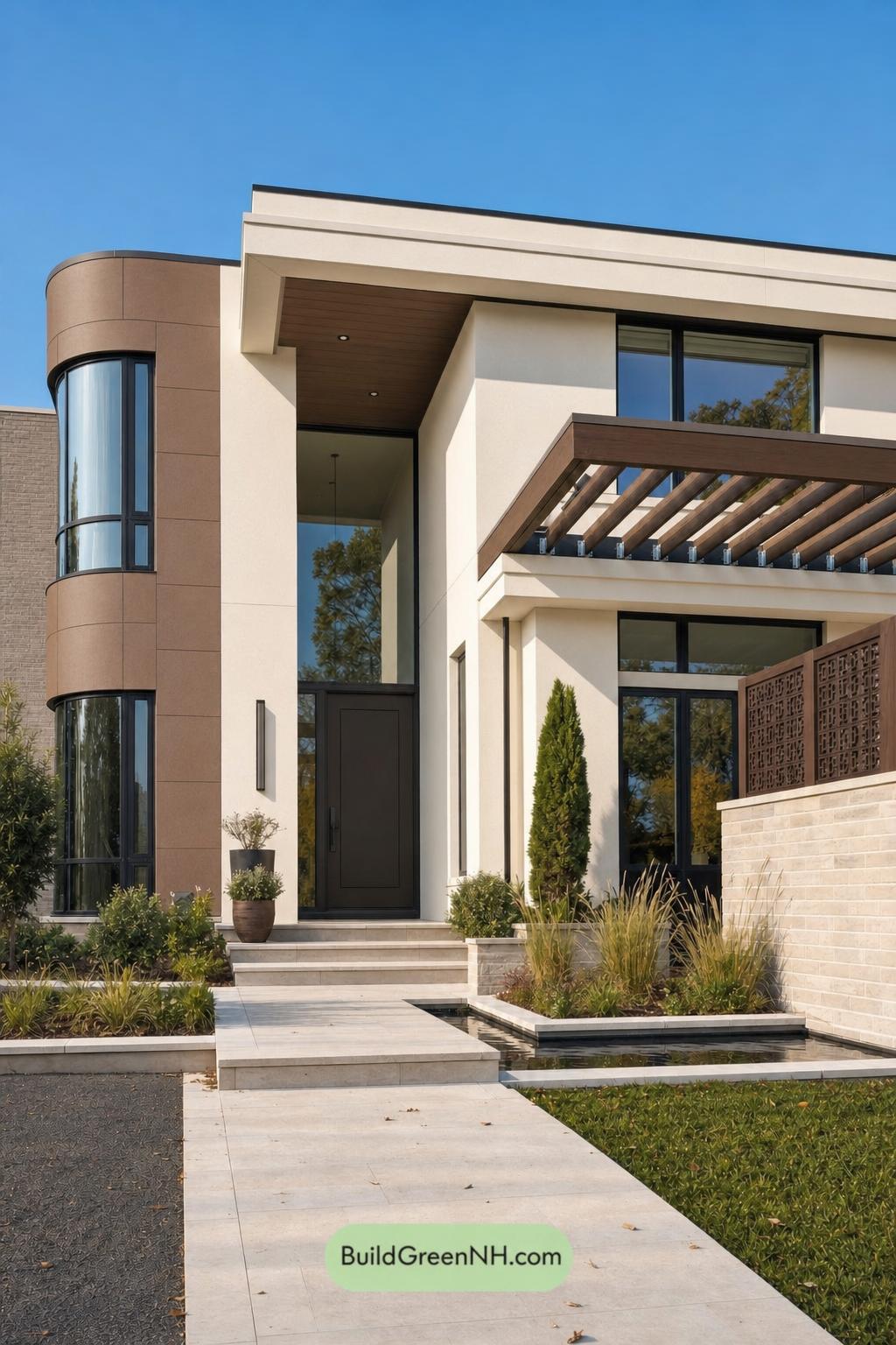 Cream Color House Exterior Paint Scheme: Vanilla Copper Quiet