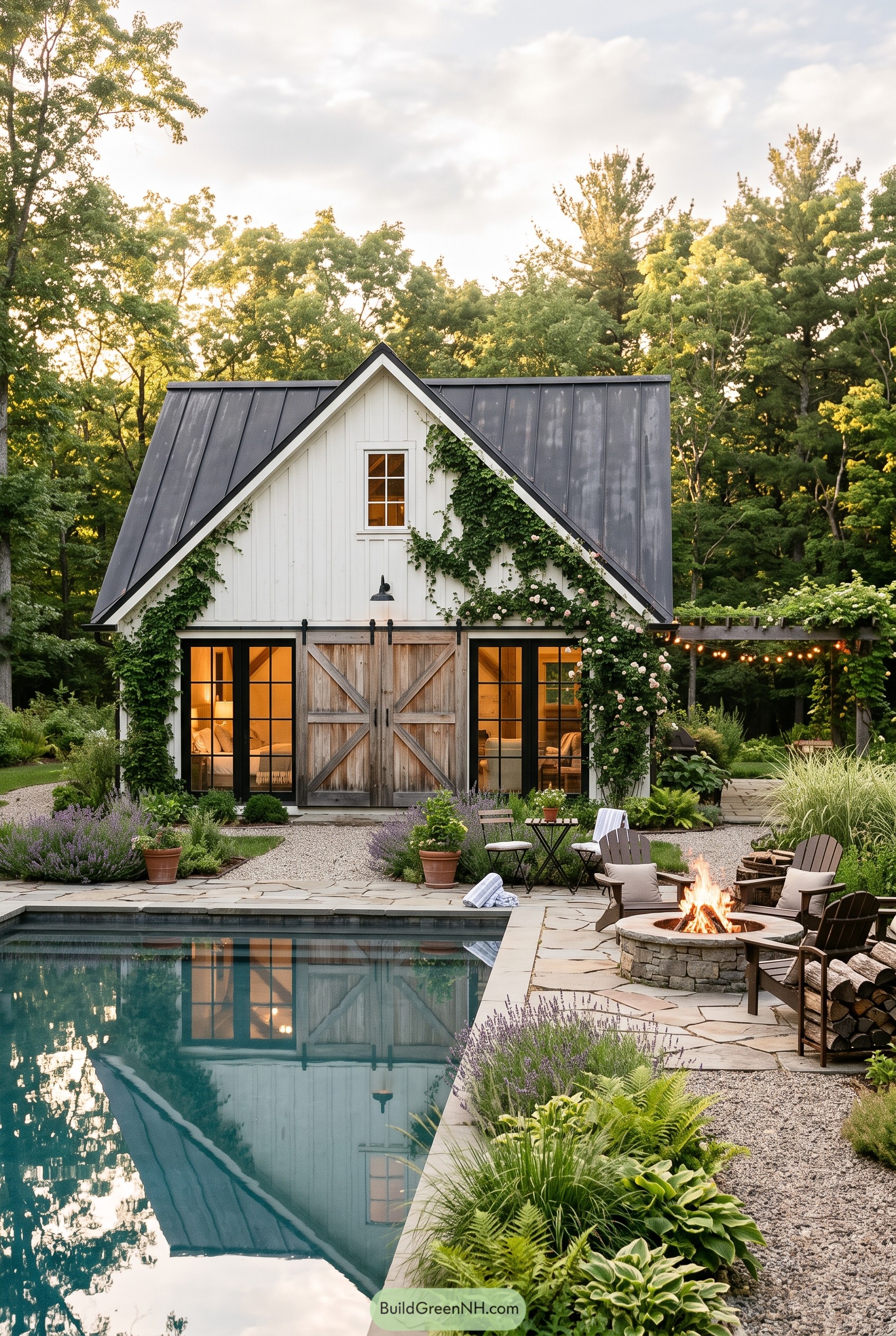 19 Beautiful Farmhouse Pool Houses for Your Backyard Escapes
