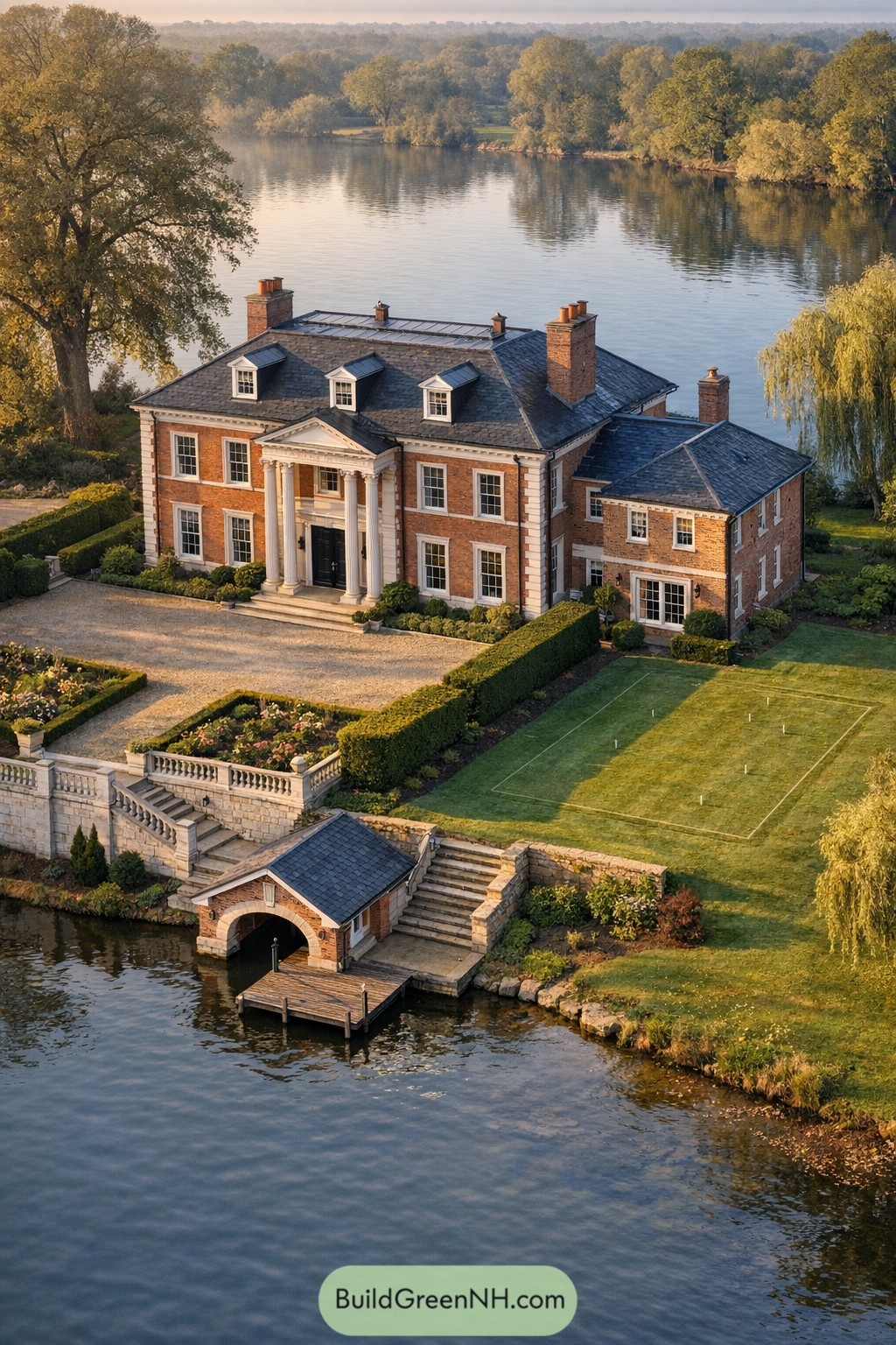 20 Stunning Lakeside Mansions That Make the Lake Look Small