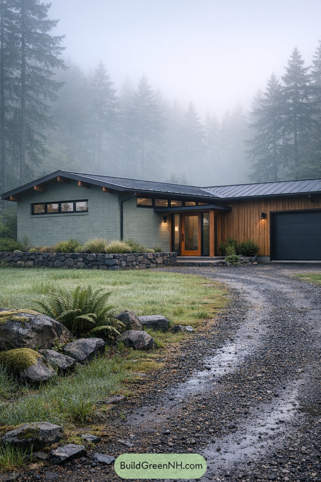 Modern Painted Brick American Ranch Houses