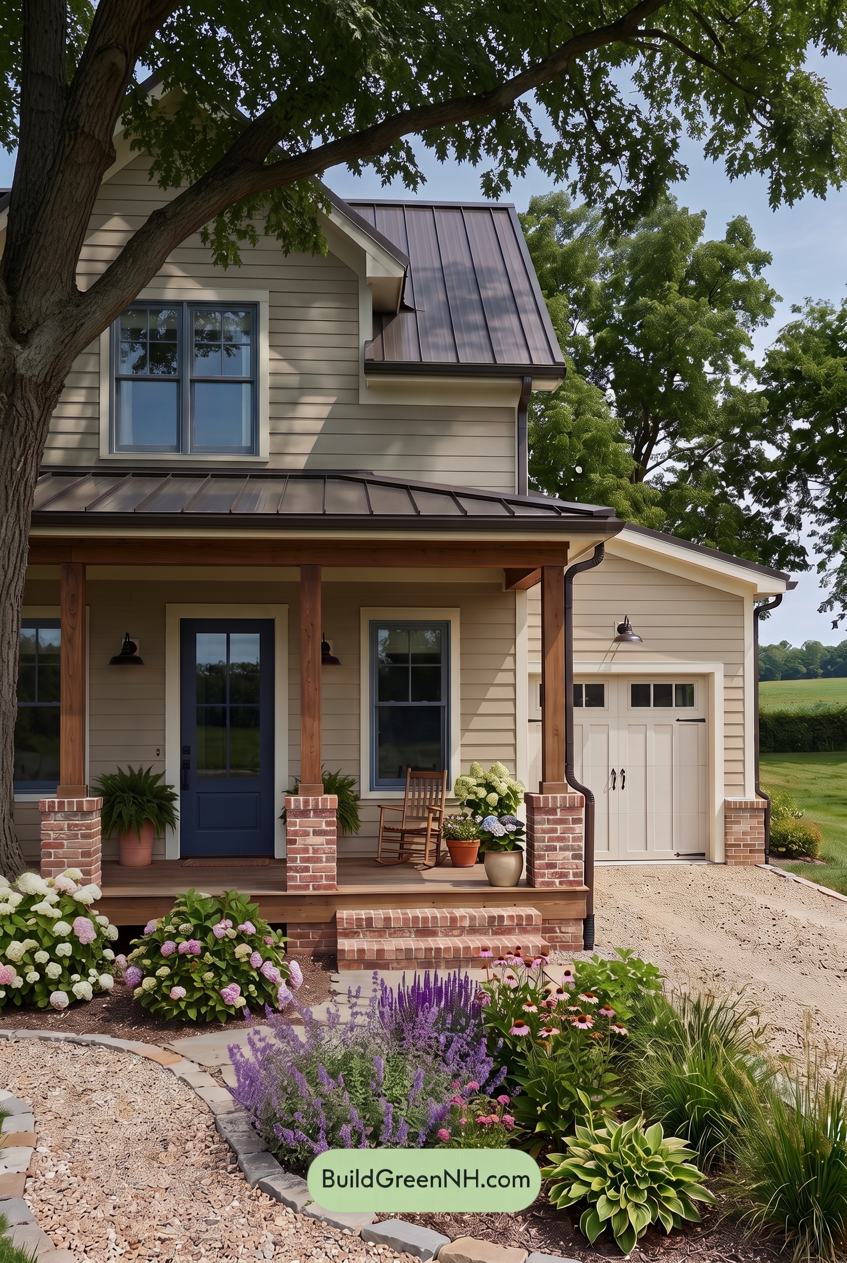 Modern Yellow House Exterior Color Scheme: Buttercup Brickline - Shade