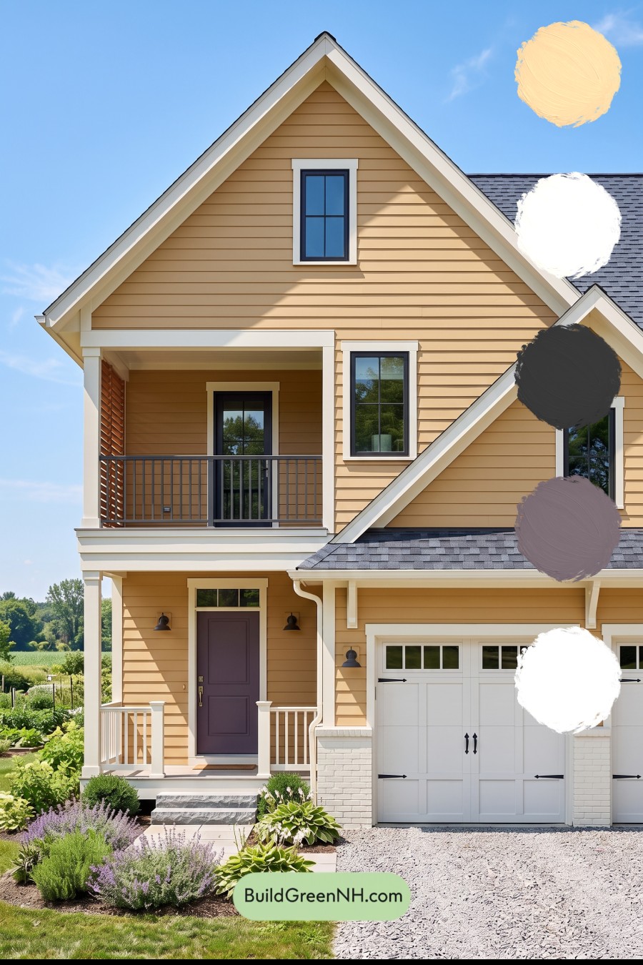Modern Yellow House Exterior Color Scheme: Gablefield Welcome