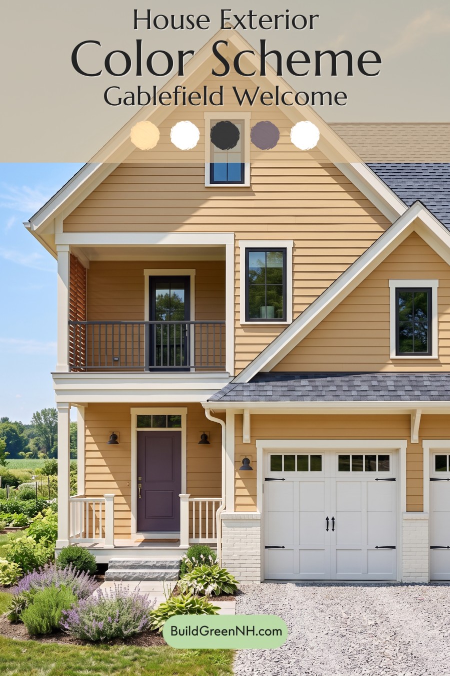 Modern Yellow House Exterior Color Scheme: Gablefield Welcome