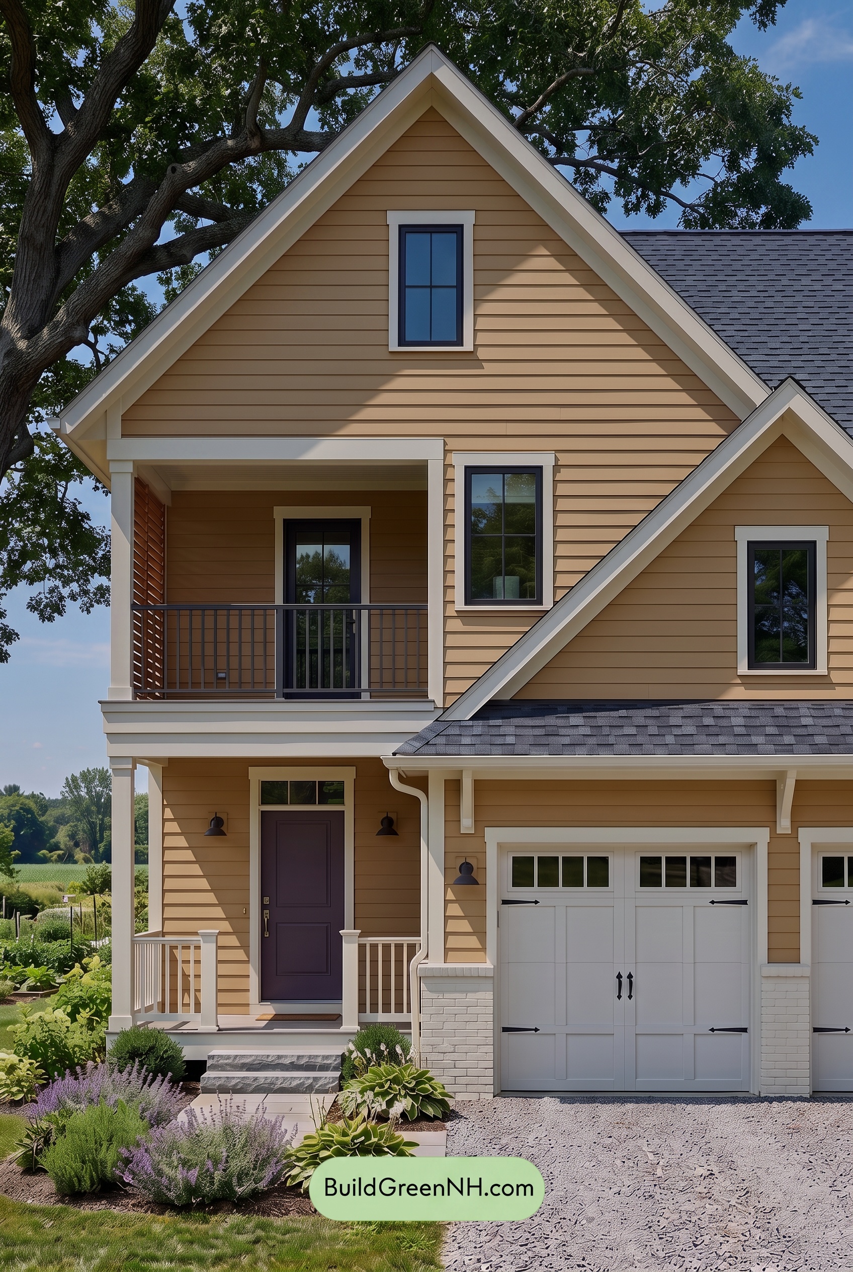 Modern Yellow House Exterior Color Scheme: Gablefield Welcome - Shade