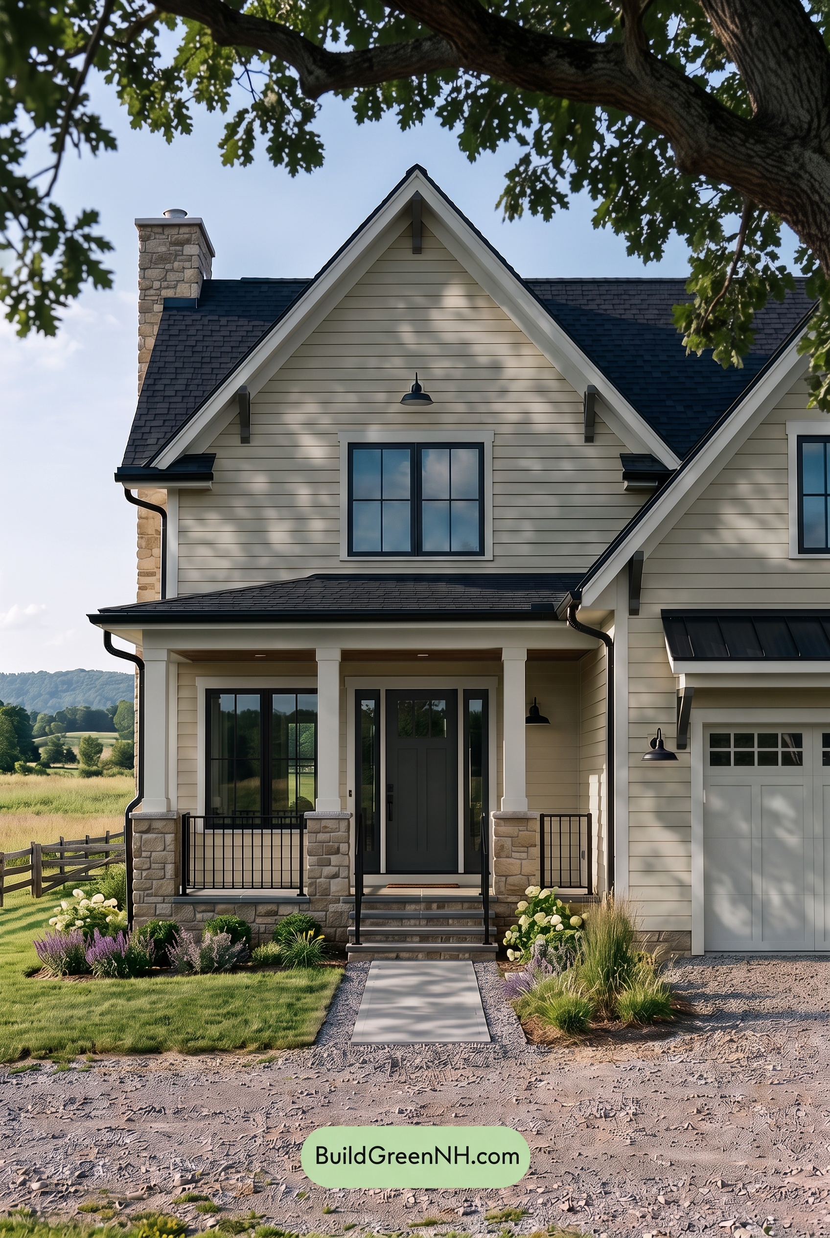 Modern Yellow House Exterior Color Scheme: Lemon Onyx Barn - Shade