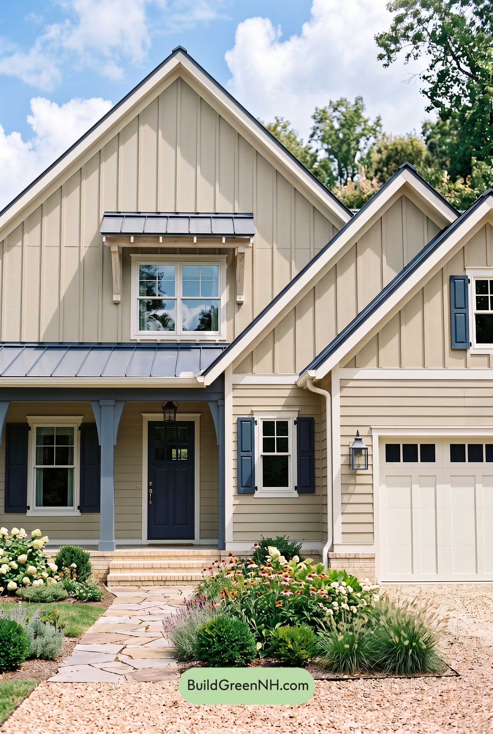 Modern Yellow House Exterior Color Scheme: Pale Gold Tide