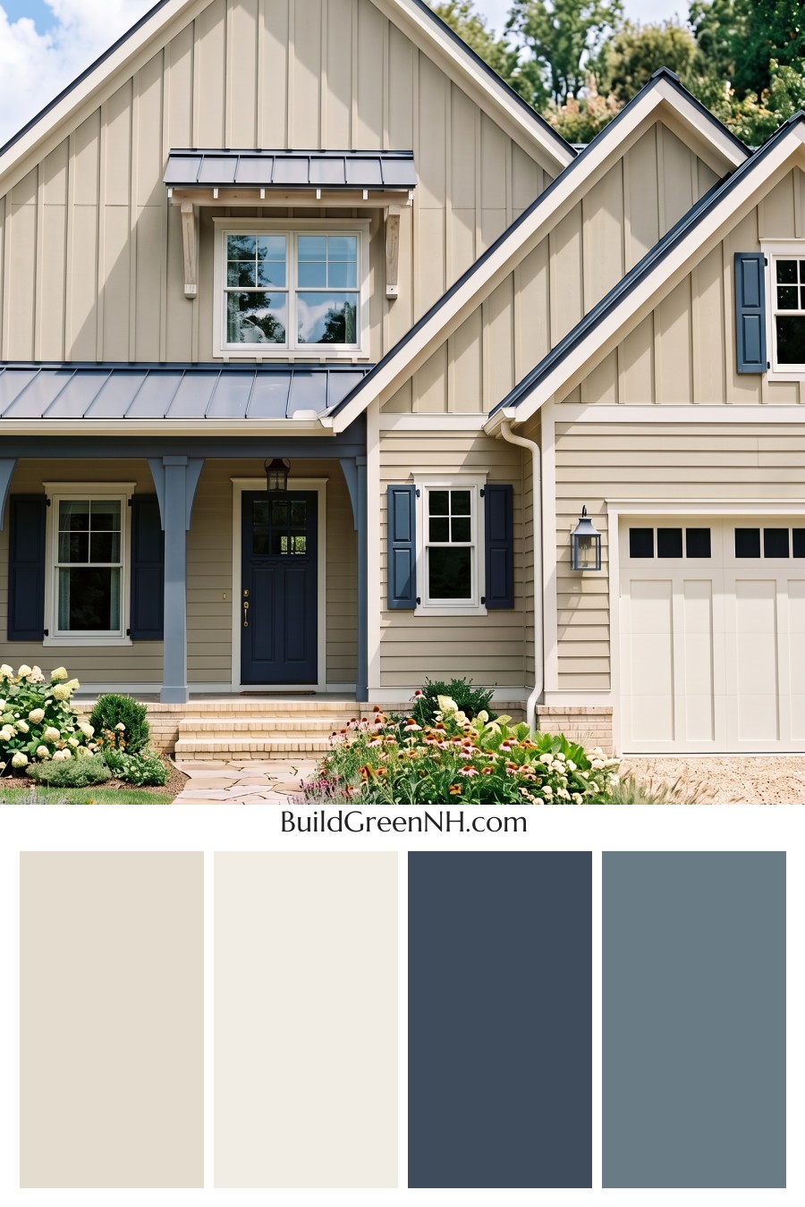 Modern Yellow House Exterior Color Scheme: Pale Gold Tide