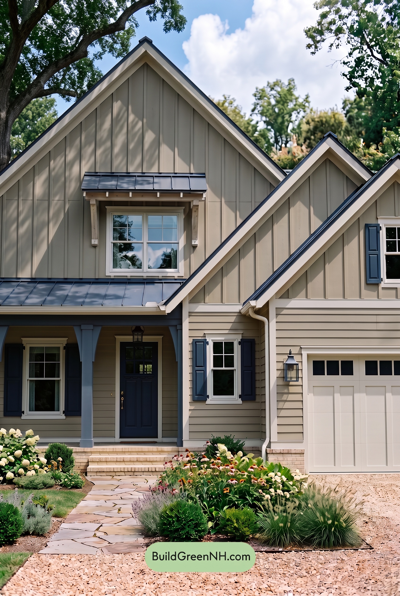 Modern Yellow House Exterior Color Scheme: Pale Gold Tide - Shade
