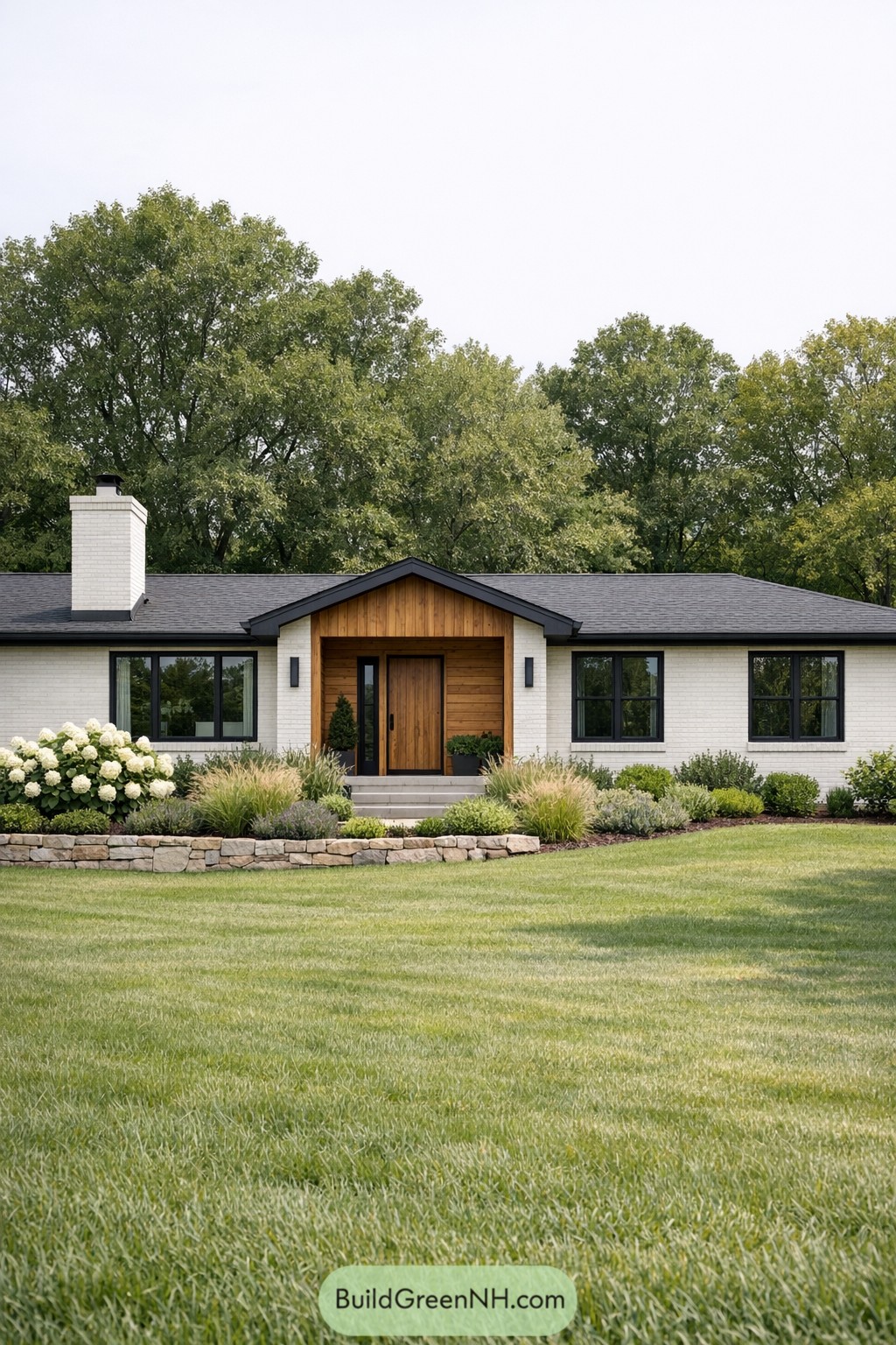 20 Modern Painted Brick Ranch Houses That Turned Dated Into Dreamy