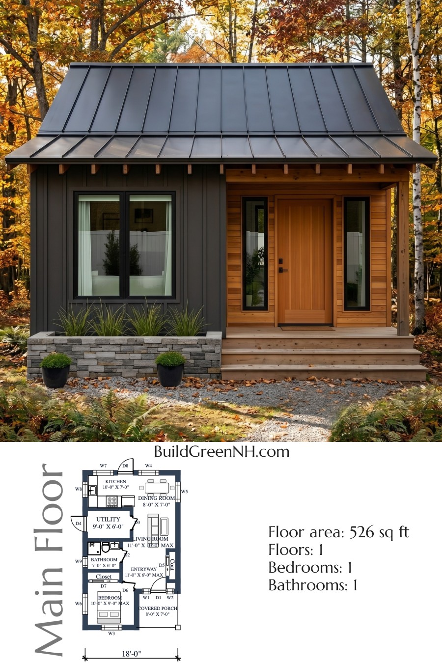 Pine Edge Microhouse Floor Plan