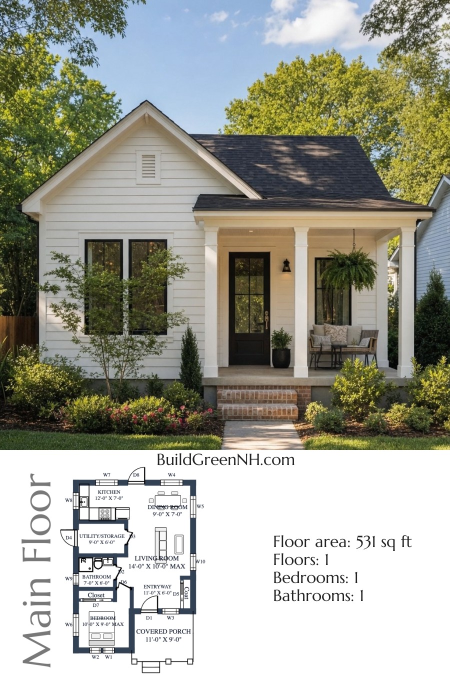 Gablewood Quiet Cottage Floor Plan