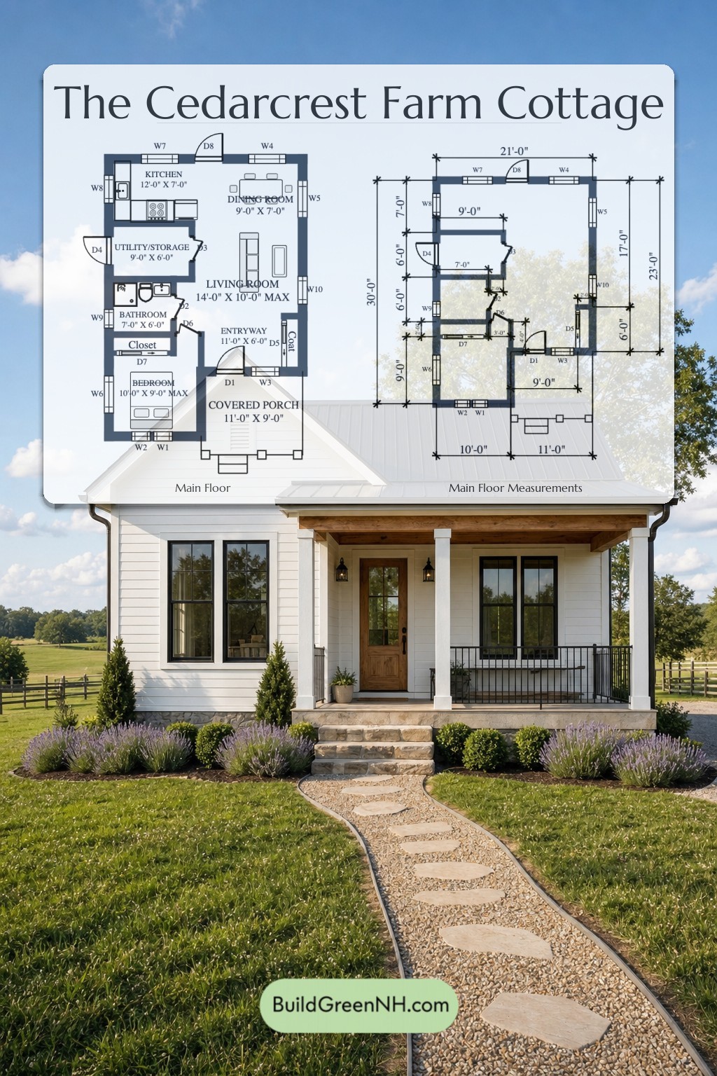 Cedarcrest Farm Cottage Floor Plan