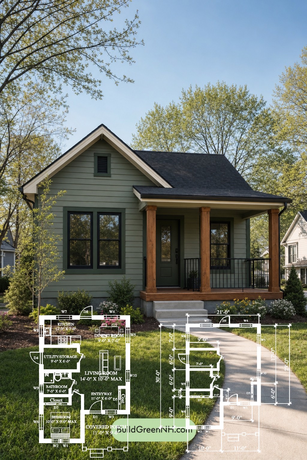 Sage Gable Porchcraft Floor Plan