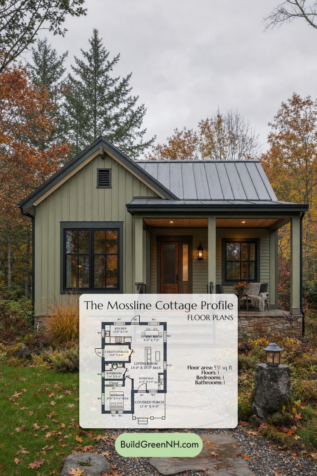 Mossline Cottage Profile Floor Plan