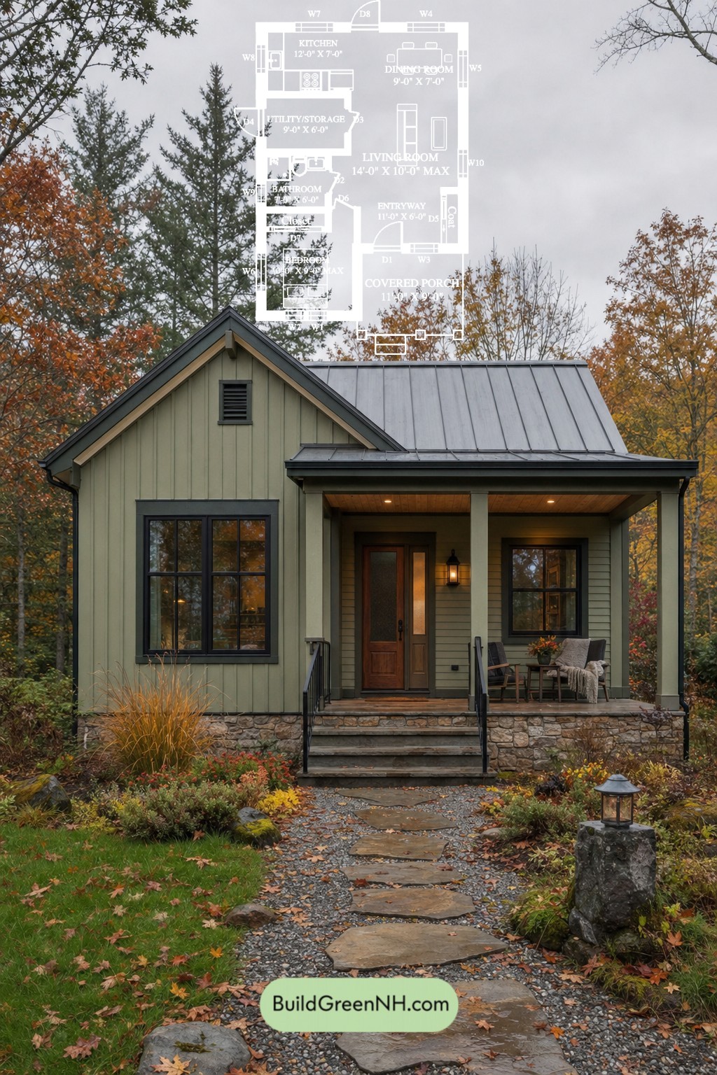 Mossline Cottage Profile Floor Plan
