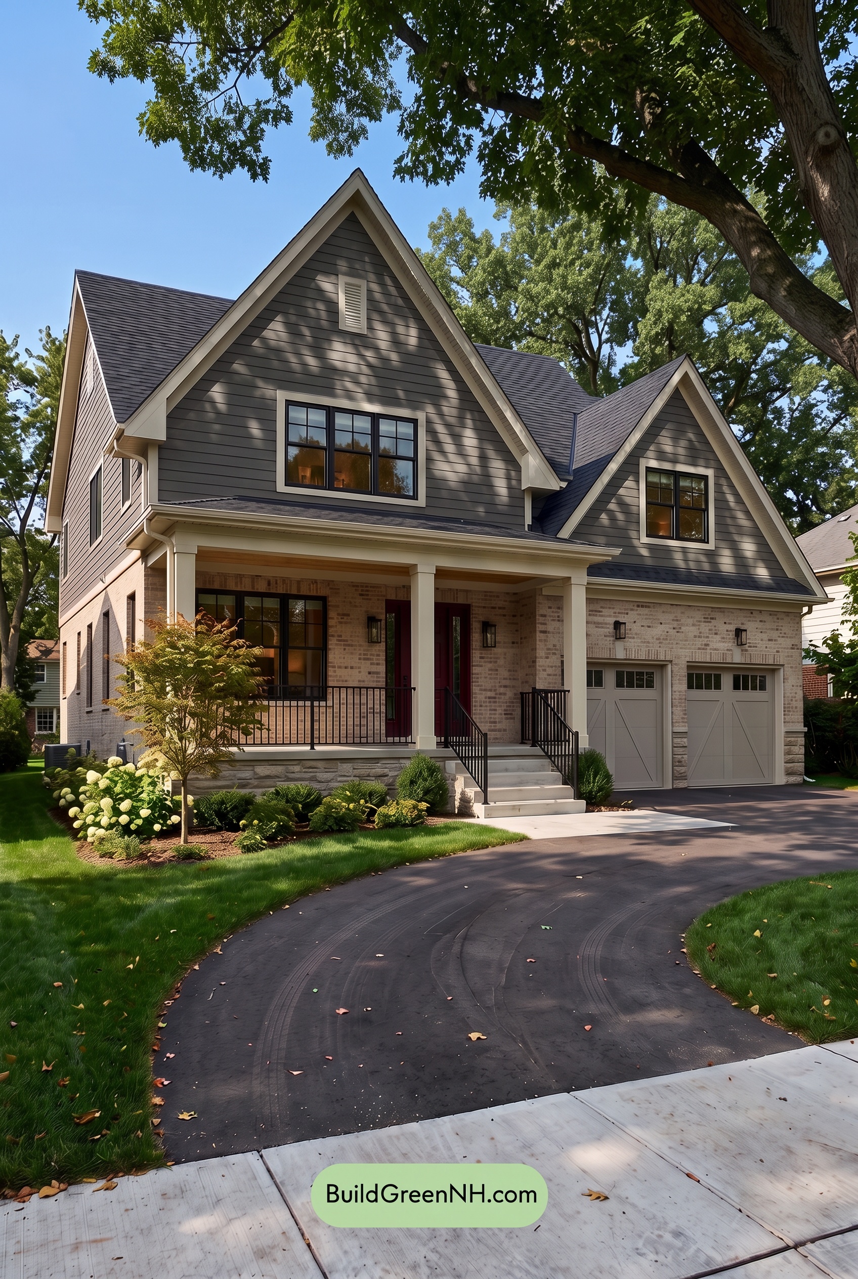 Beige Brick House Exterior Color Scheme: Taupe Ember Welcome - Shade